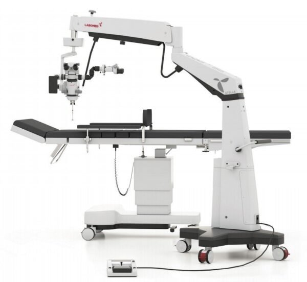 STELLA-OPH-MICROSCOPE-FLOOR-MOUNT,optinovate,optinovate-technologies,optical,optician,optometry,eyeclinic-equipment