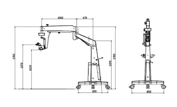 STELLA-OPH-MICROSCOPE-FLOOR-MOUNT,optinovate,optinovate-technologies,optical,optician,optometry,eyeclinic-equipment
