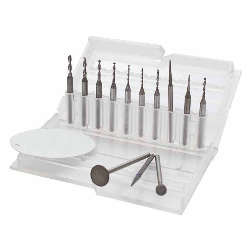 Complete set boorpunten en frezen (P128)